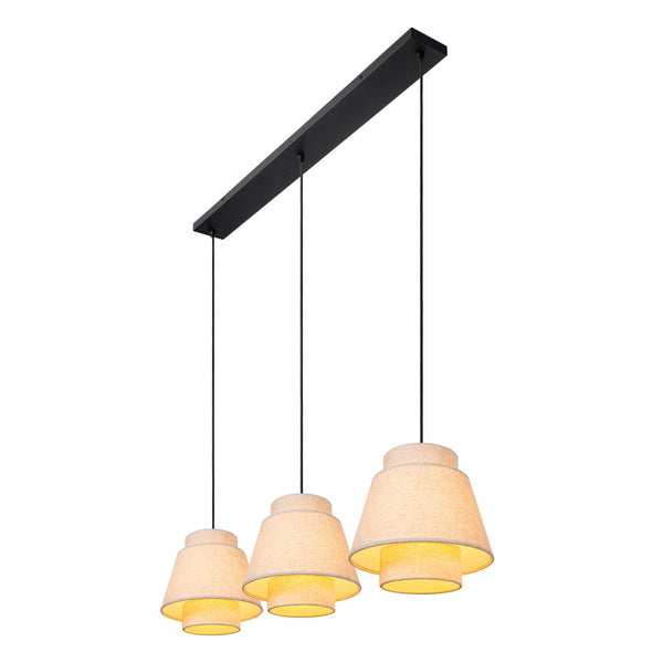 Lucide TRIBUTE hanglamp 3 × E27, crème