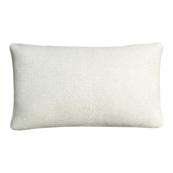 Malagoon sierkussen beige omkeerbaar - 35x60cm gerecyclede wol