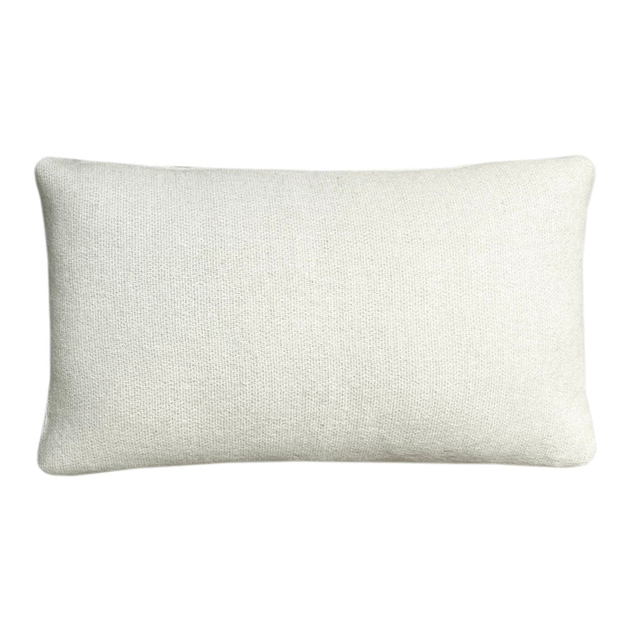 Malagoon sierkussen beige omkeerbaar - 35x60cm gerecyclede wol