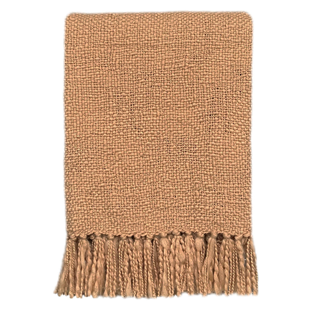 Malagoon plaid fudge - geel - 125x150cm 100% gerecycled