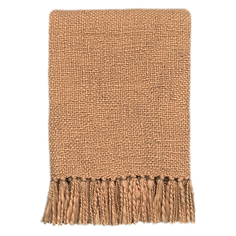 Malagoon plaid fudge - geel - 125x150cm 100% gerecycled