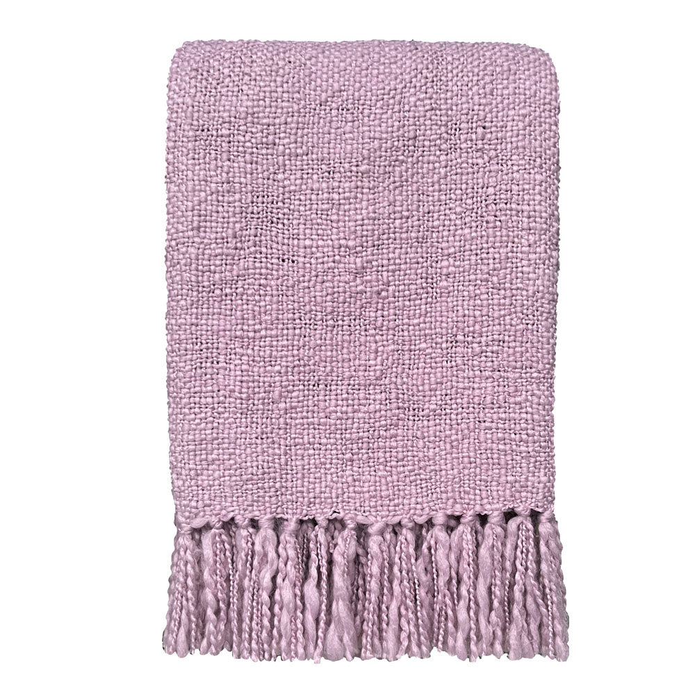 Malagoon plaid orchid - lila - 125x150cm 100% gerecycled