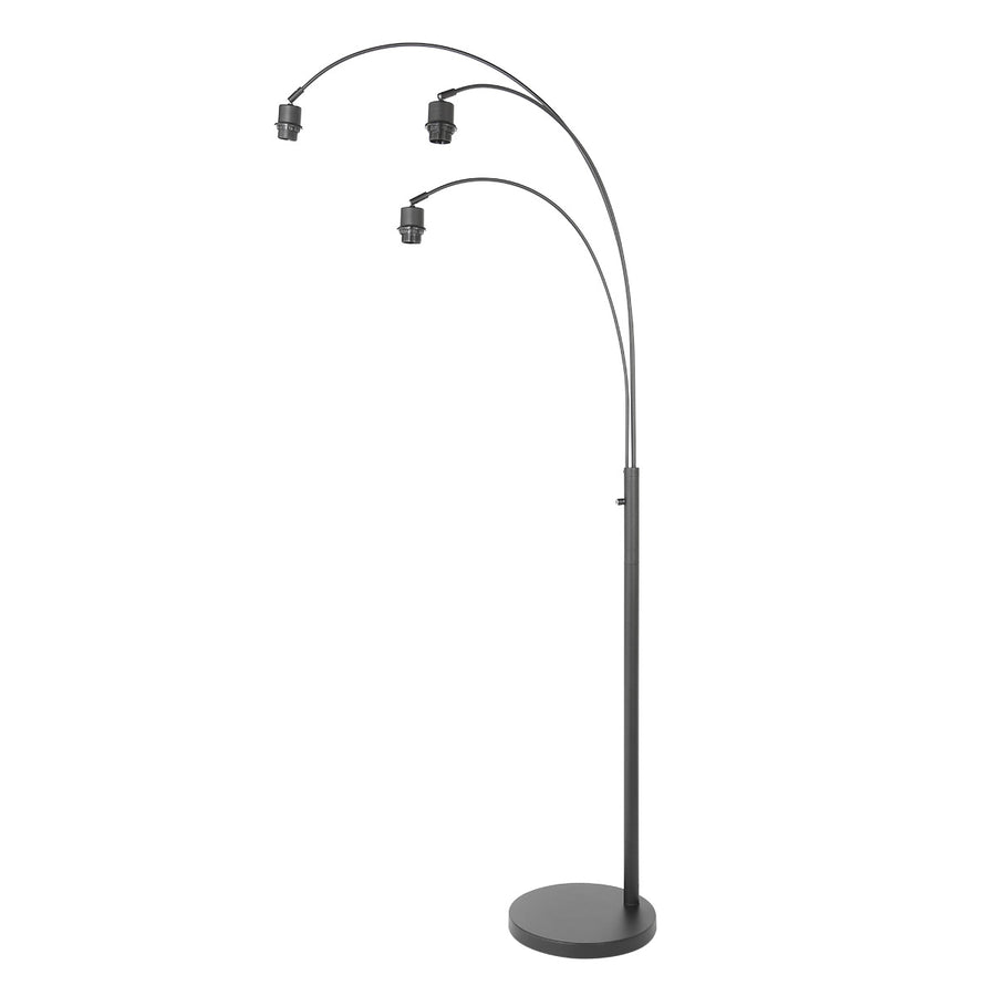 3 lichts vloerlamp sparkled light 3821zw zonder kappen