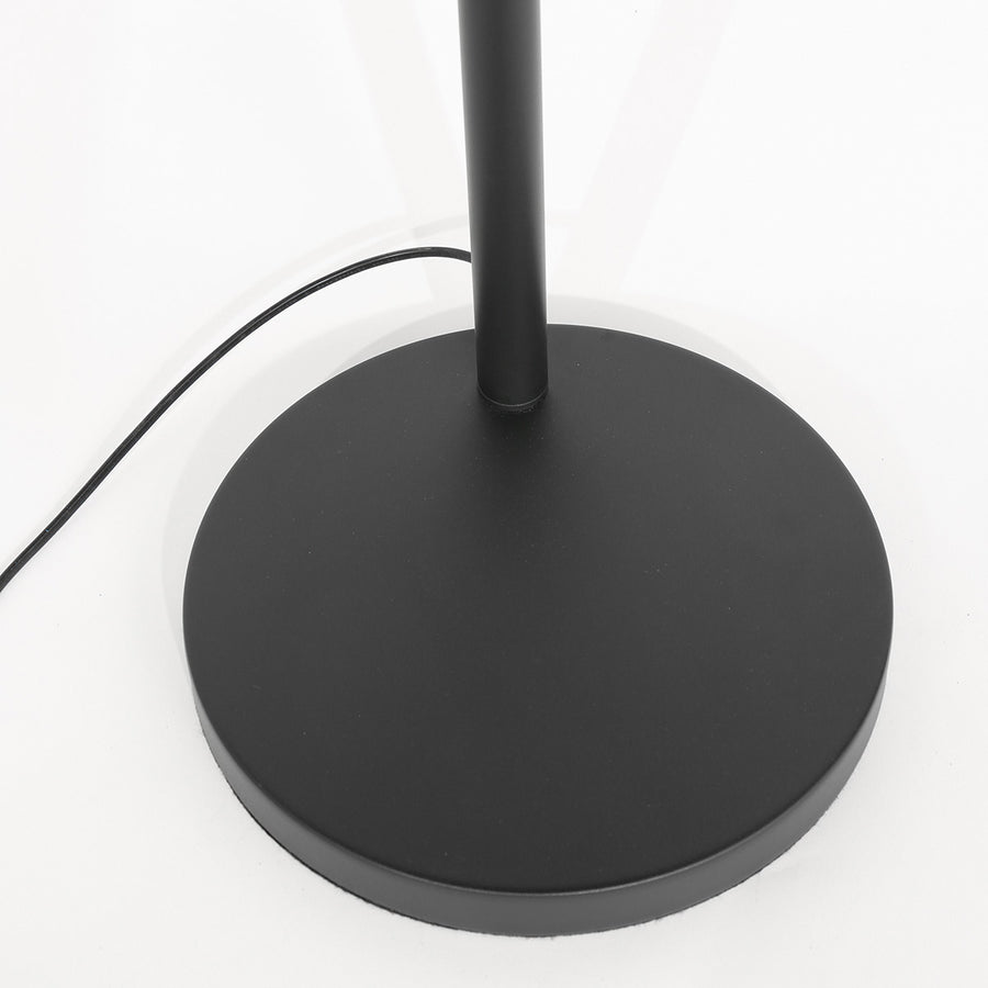 3 Lichts vloerlamp Sparkled Light 3824ZW met goudkleurige velours kappen