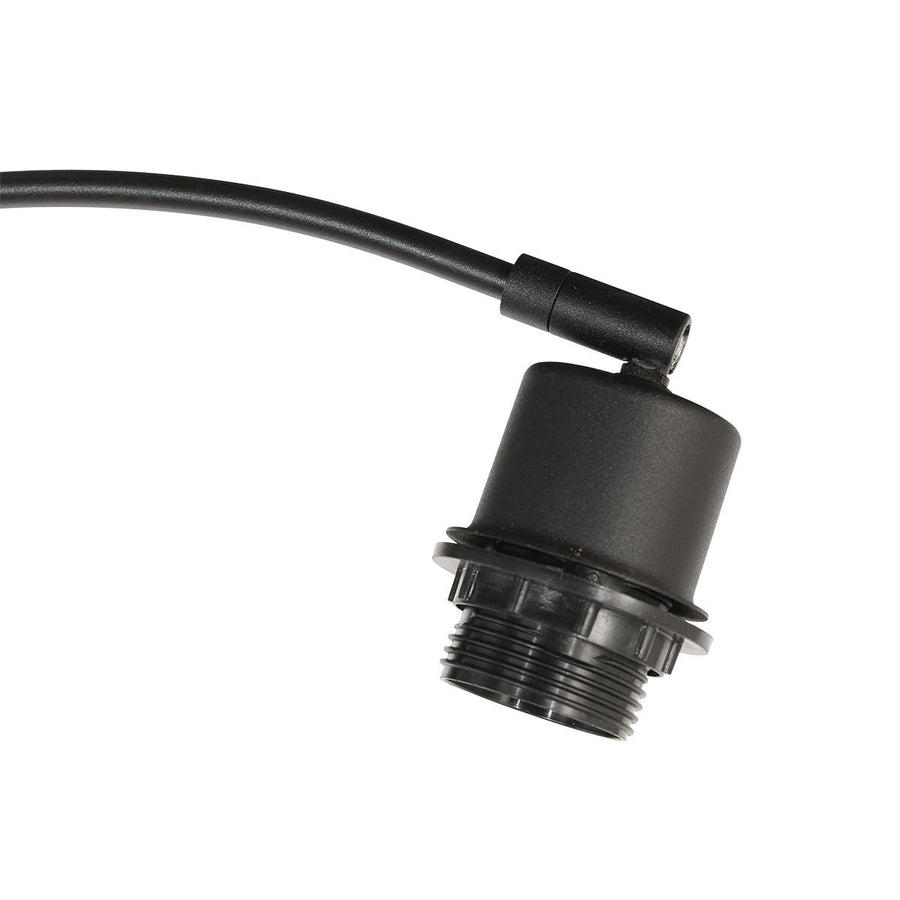 3 Lichts vloerlamp Sparkled Light 3829ZW met naturel / zwart bamboe kappen