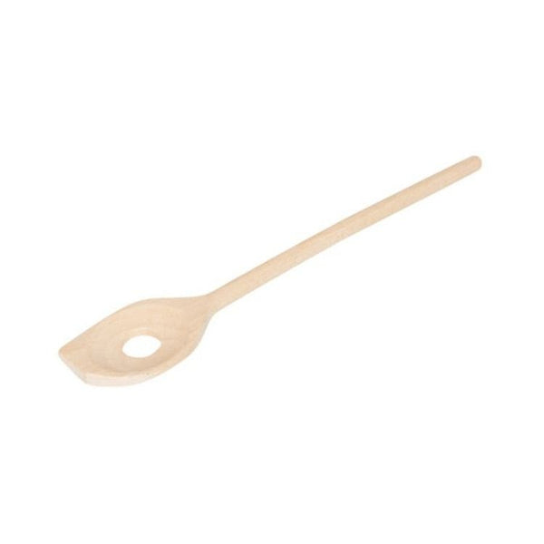 Pollepel spits met gat beukenhout, 30 cm