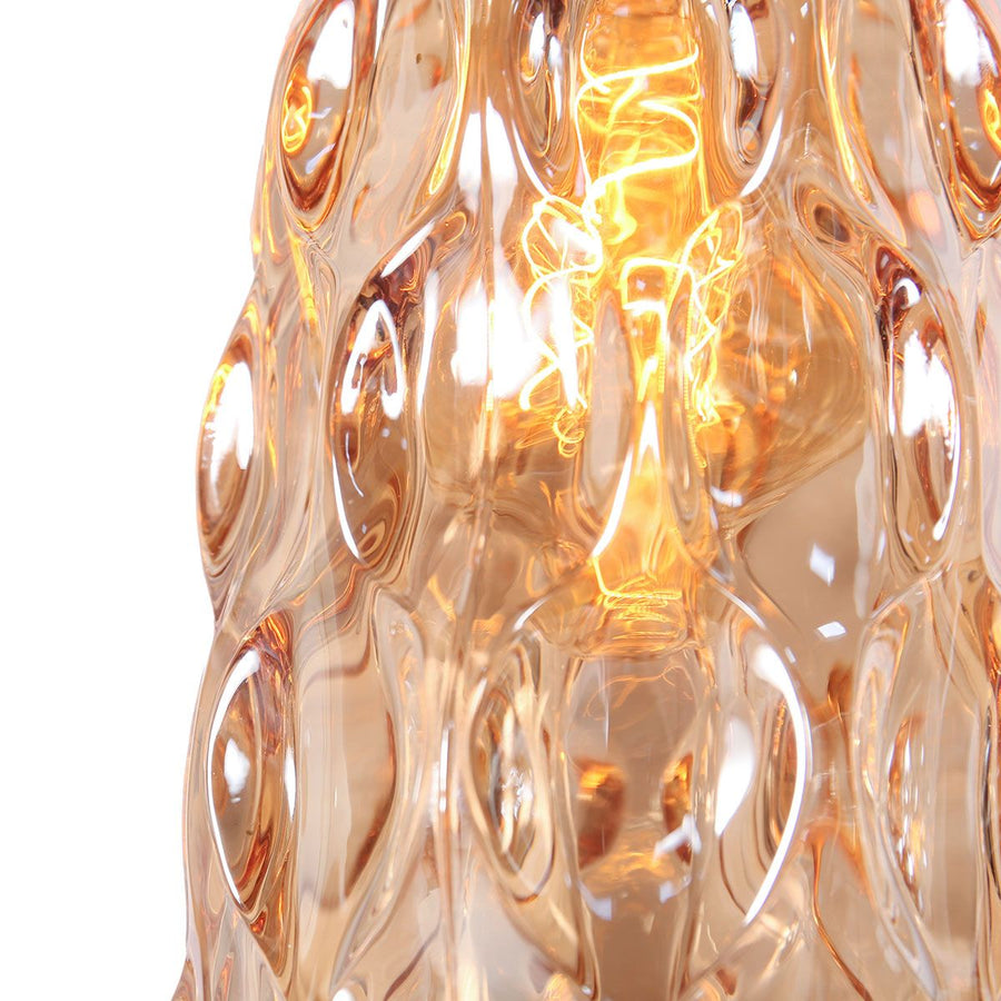 Tafellamp Vidrio 3837ZW amber geel glas