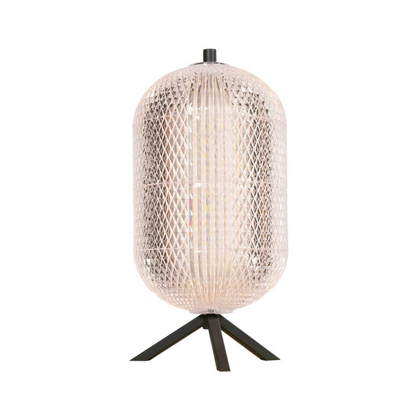 Tafellamp geripu 3841zw ø15cm geribbeld kunststof met led module