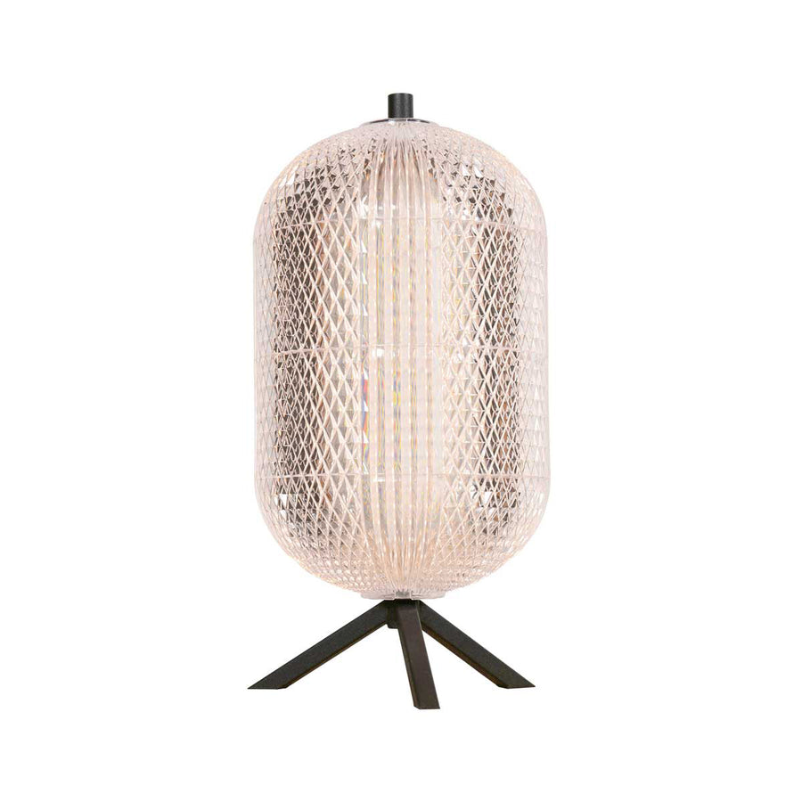 Tafellamp geripu 3841zw ø15cm geribbeld kunststof met led module