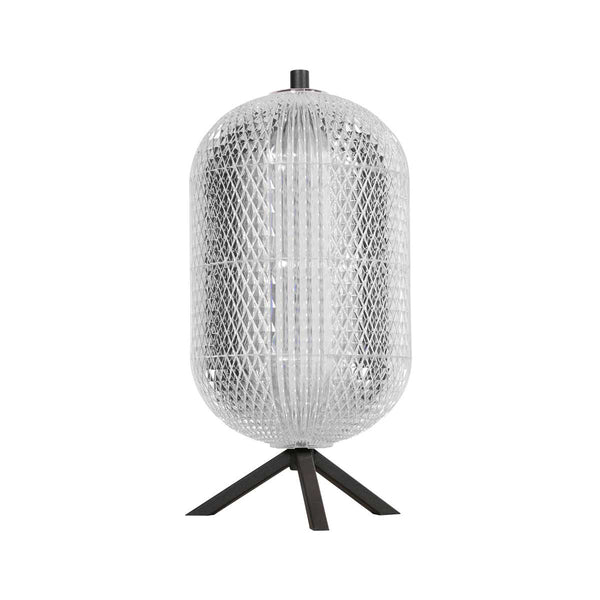 Tafellamp geripu 3841zw ø15cm geribbeld kunststof met led module