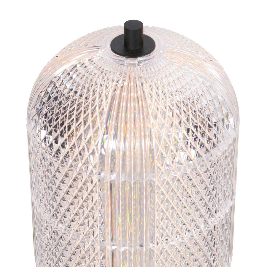 Tafellamp geripu 3841zw ø15cm geribbeld kunststof met led module