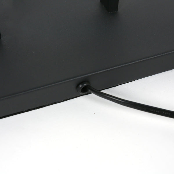 Zwarte vloerlamp stang 3853zw met groene velours kap ø50