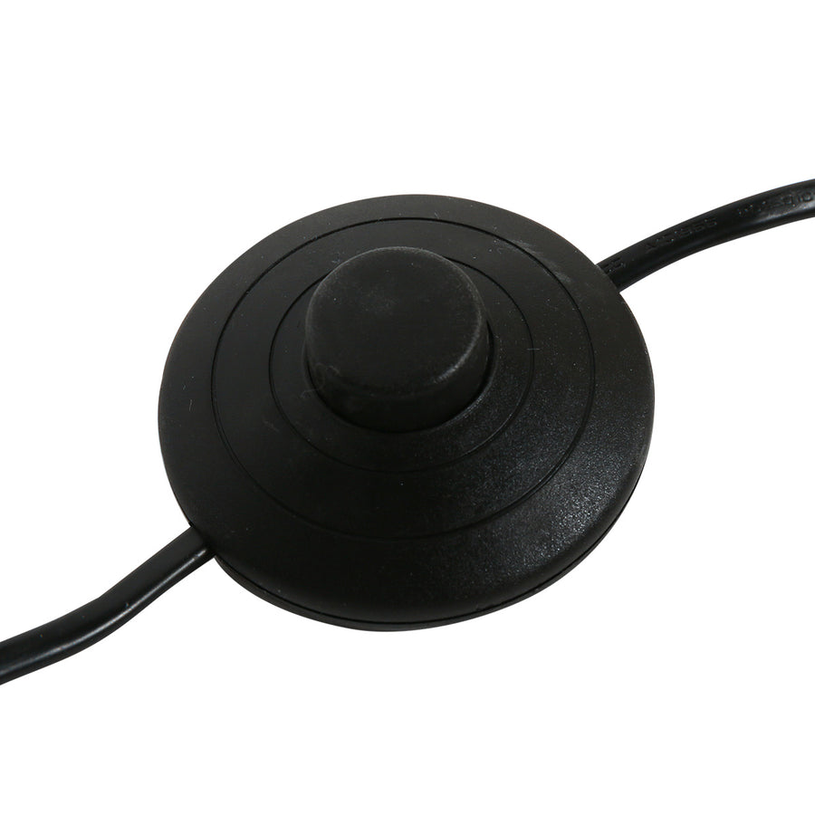 Zwarte vloerlamp stang 3853zw met groene velours kap ø50