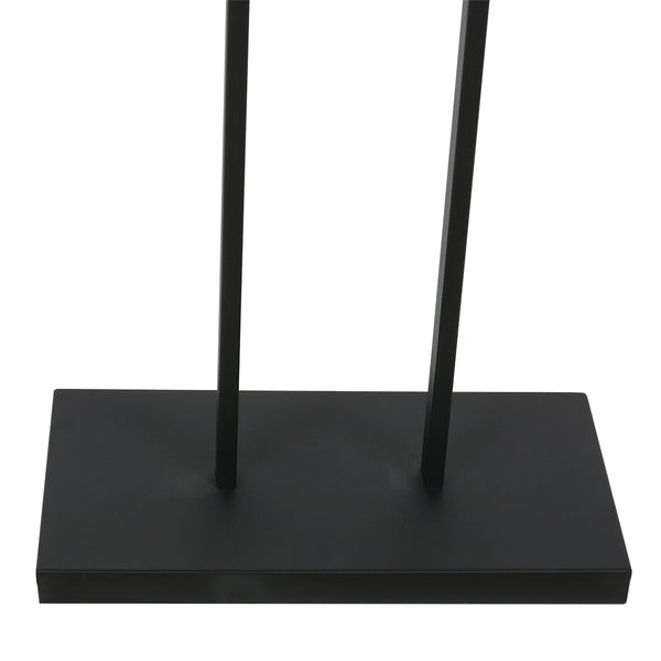 Zwarte vloerlamp stang 3853zw met groene velours kap ø50