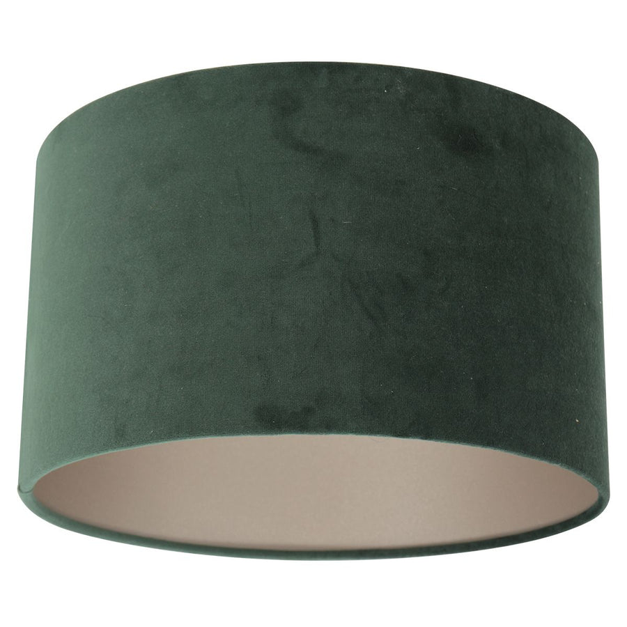 Zwarte tafellamp Stang 3862ZW met E27 fitting en groene velours stoffen kap