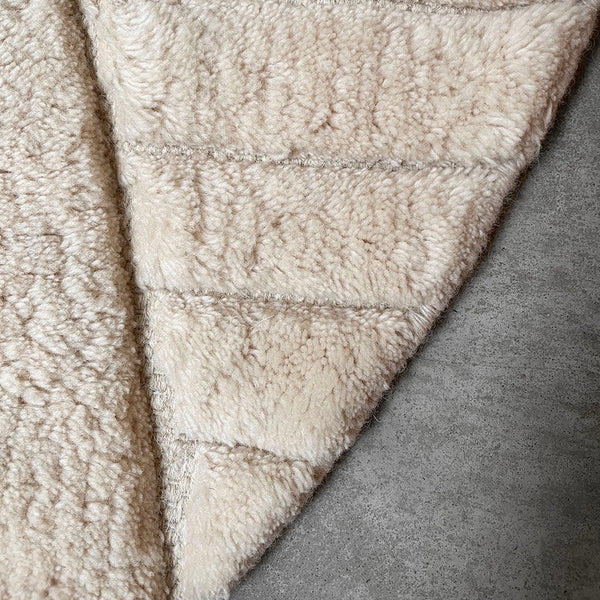 Malagoon vloerkleed oval funky - crèmewit - 157x238cm 100% wol
