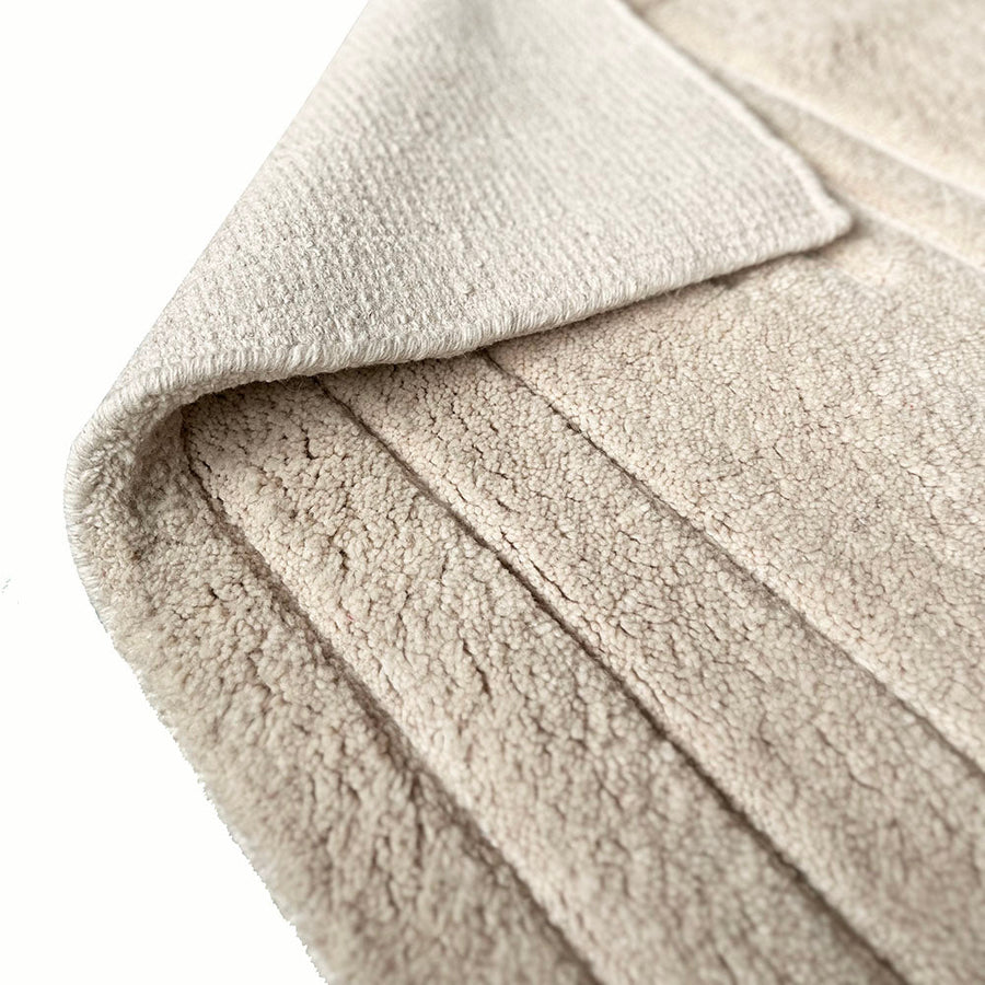 Malagoon vloerkleed deco line - crèmewit - 160x230cm 100% wol