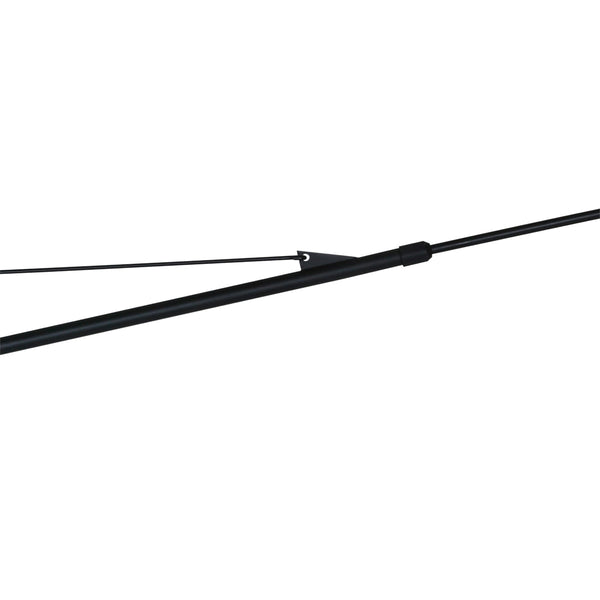 Zwarte wandlamp Elegant Classy 3958ZW met zwart linnen kap