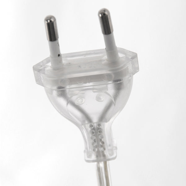 Staalkleurige vloerlamp / booglamp Sparkled Light 3963ST inclusief zwarte kap met goudkleurige binnenkant.