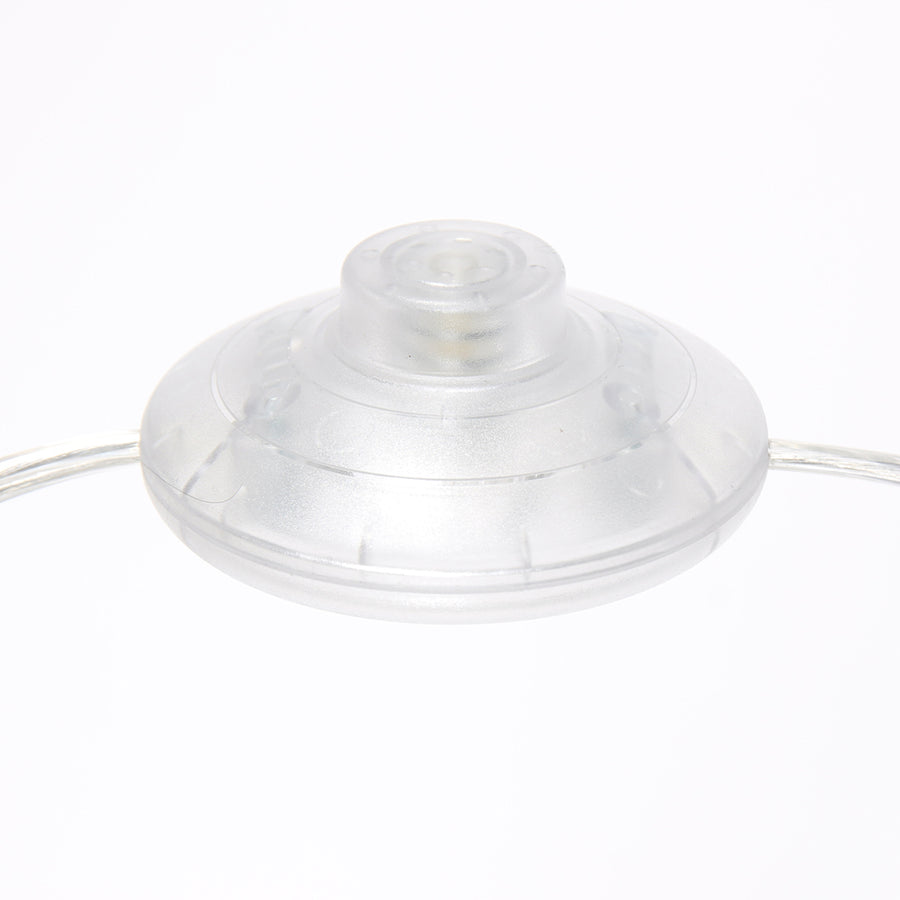Staalkleurige vloerlamp Prestige Chic 3975ST met zwart linnen kap