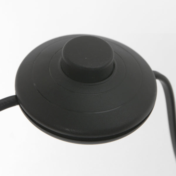 Zwarte vloerlamp / booglamp Prestige Chic 3976ZW met zwart linnen kap