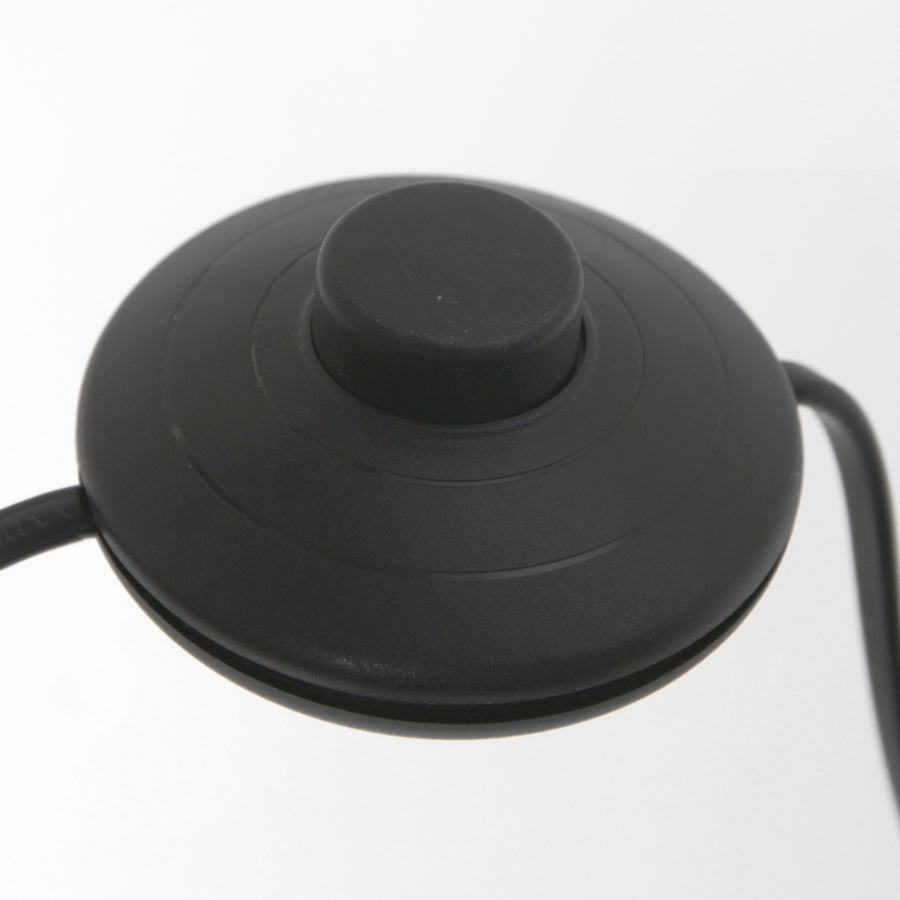 Zwarte vloerlamp / booglamp Prestige Chic 3976ZW met zwart linnen kap