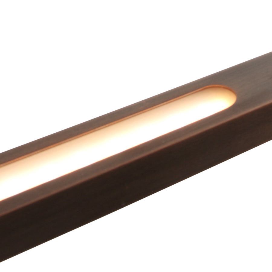 Bande 3994BR hanglamp bronzen design met touchdimmers en lift 114cm breed