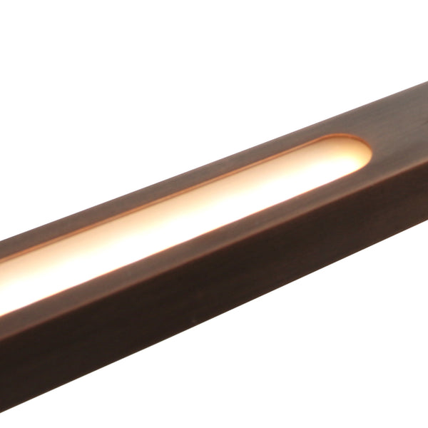 Bande 3994BR hanglamp bronzen design met touchdimmers en lift 114cm breed