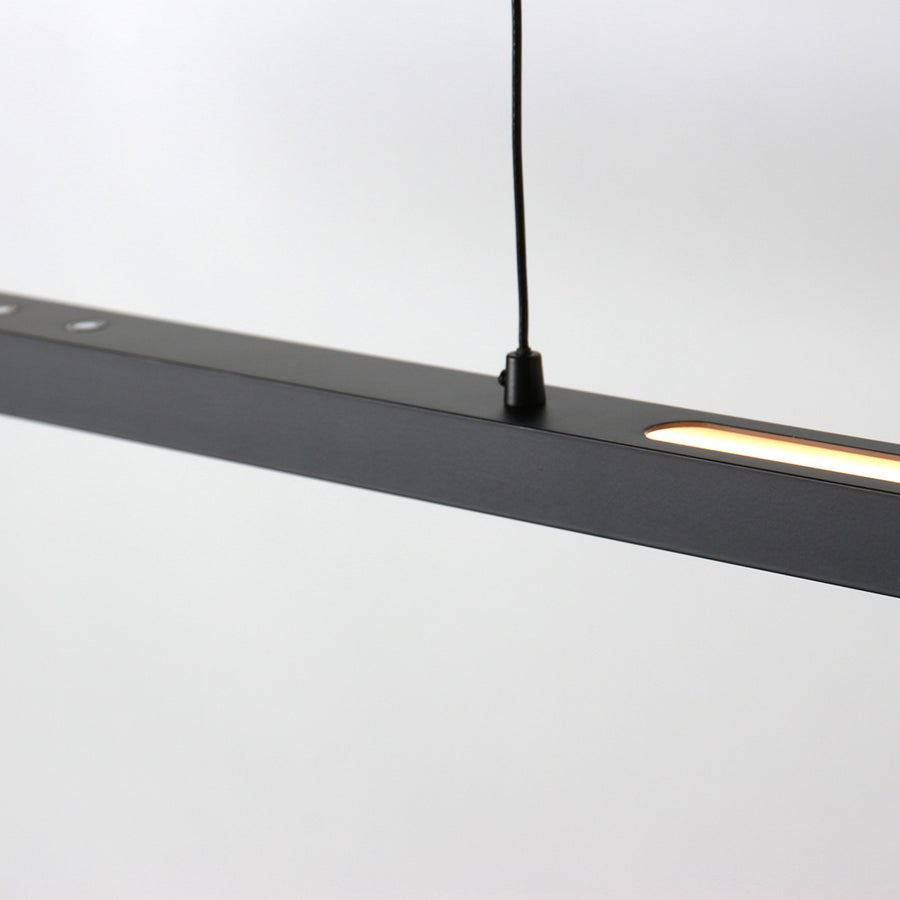 Hanglamp Bande 3994ZW zwart 114cm breed met cable lift