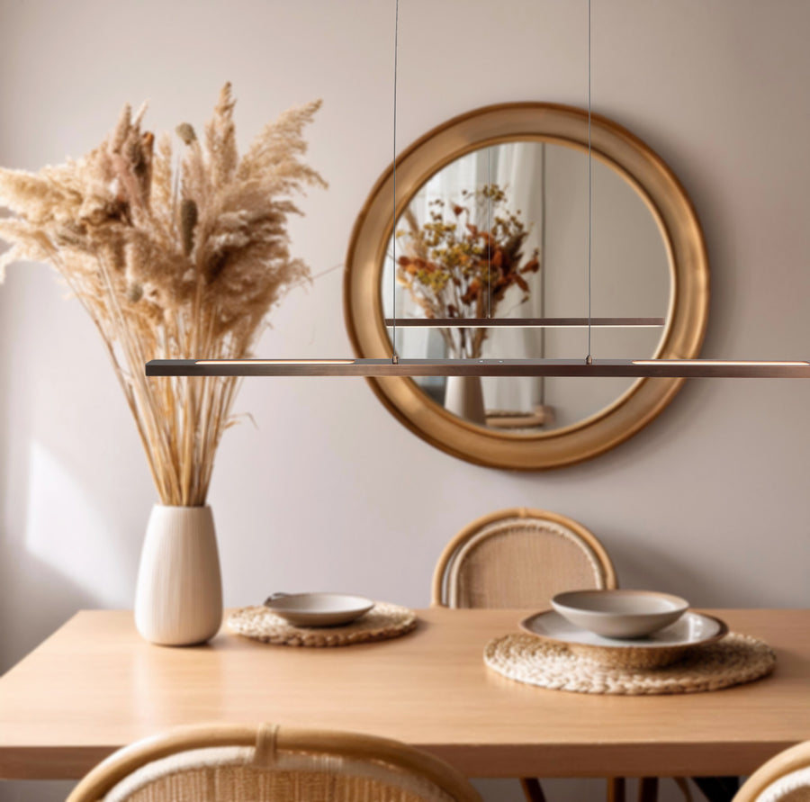 Bande 3995BR hanglamp – bronzen eyecatcher met lift en dimmers