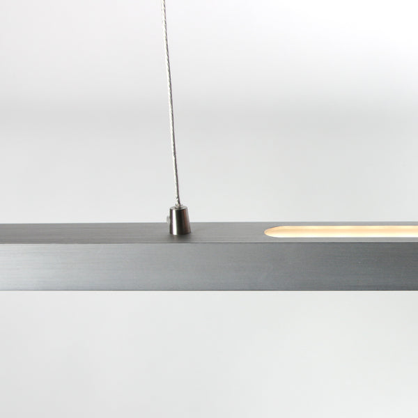 Hanglamp Bande 3995ST Staal 150cm breed met cable lift