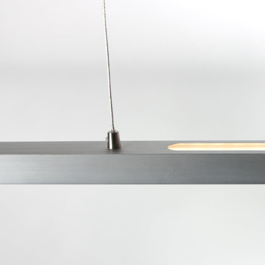 Hanglamp Bande 3995ST Staal 150cm breed met cable lift