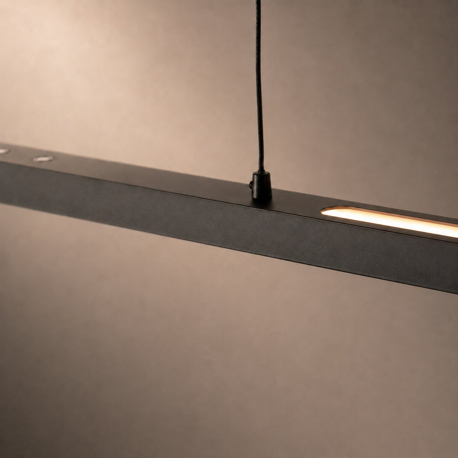Hanglamp Bande 3995ZW Zwart 150cm breed met cable lift