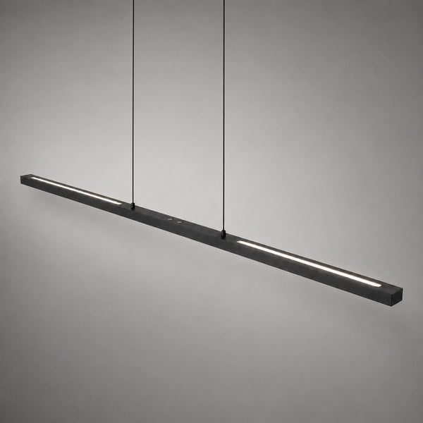 Hanglamp Bande 3995ZW Zwart 150cm breed met cable lift