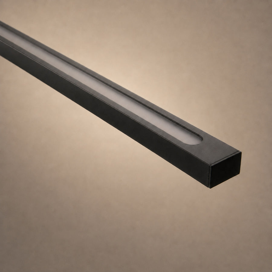 Hanglamp Bande 3995ZW Zwart 150cm breed met cable lift