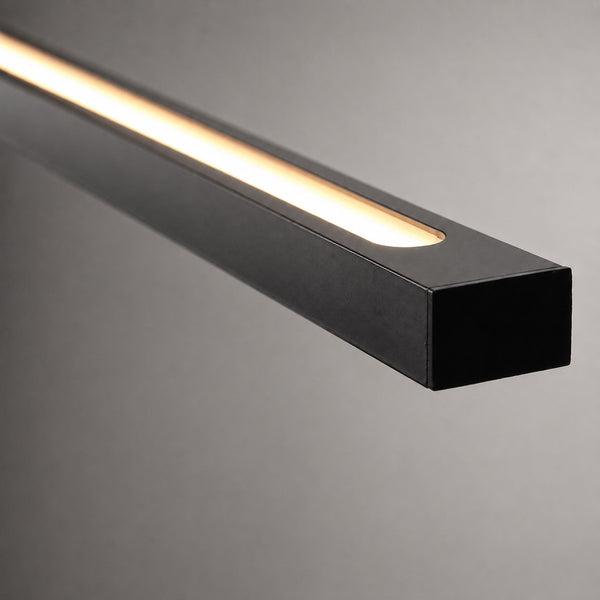 Hanglamp Bande 3995ZW Zwart 150cm breed met cable lift