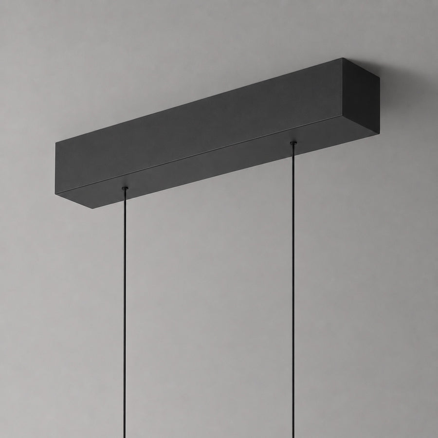 Hanglamp Bande 3995ZW Zwart 150cm breed met cable lift