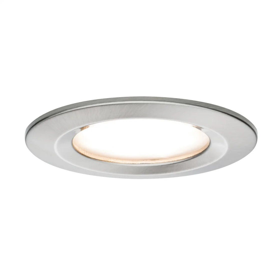 Premium ebl set coin slim rond stijf led 3x6,8w 2700 k 230 v 51 mm staal geb/alu