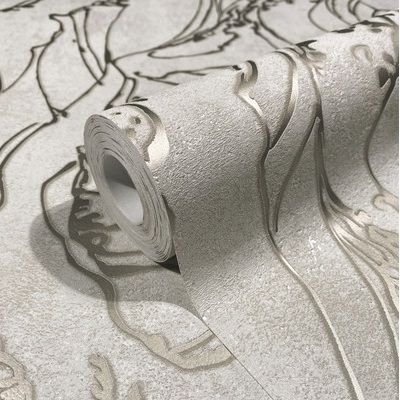 Behang met metallic marmer aderen