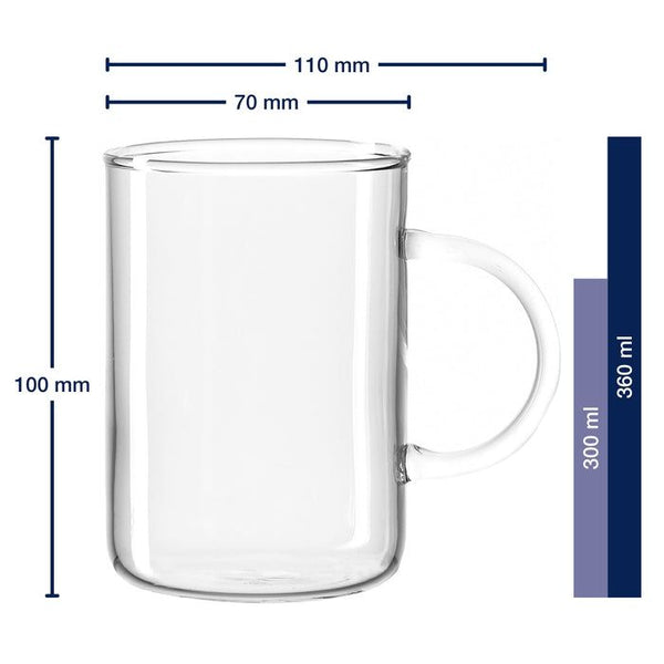 Theeglas 360ml Novo
