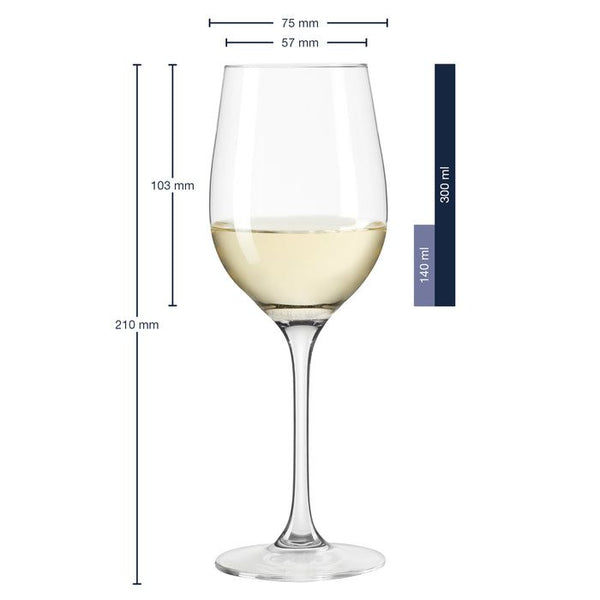 Witte wijnglas 300ml Ciao+