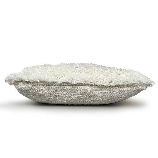 Malagoon sierkussen eboya - gebroken wit - 50x50cm 100% wol