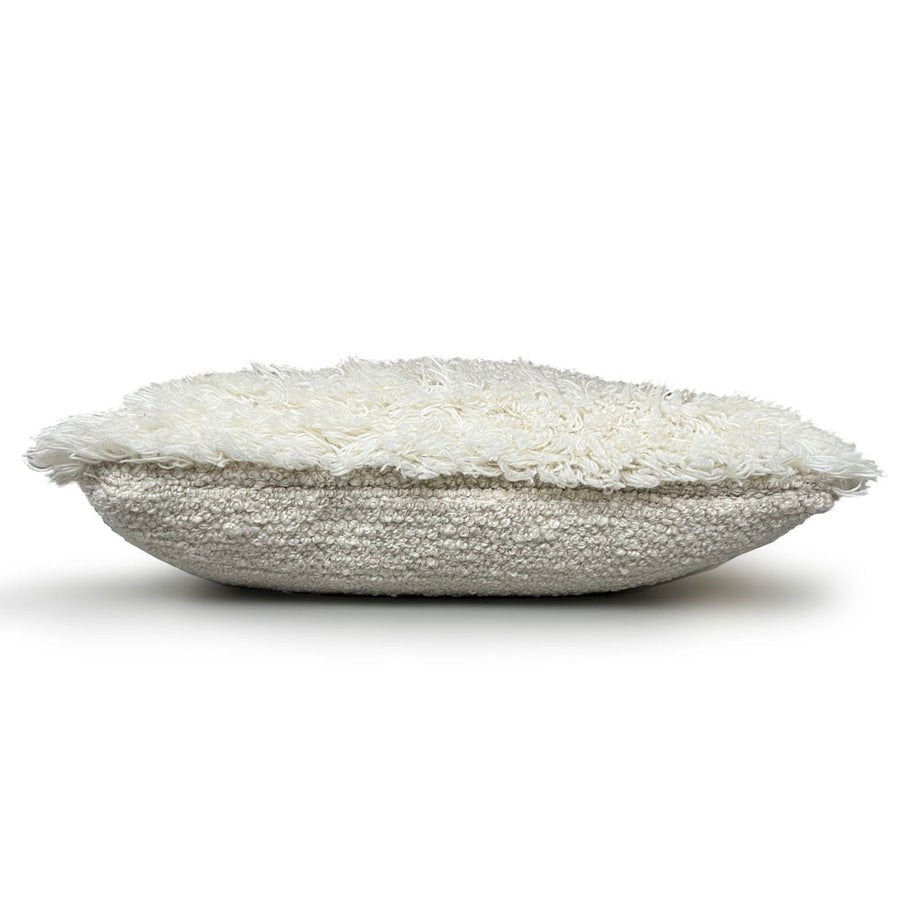 Malagoon sierkussen eboya - gebroken wit - 50x50cm 100% wol