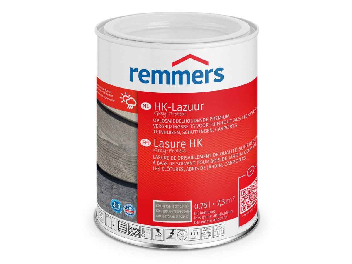 Remmers hk lazuur grafietgrijs      0,75