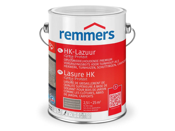 Remmers hk lazuur grafietgrijs       2,5