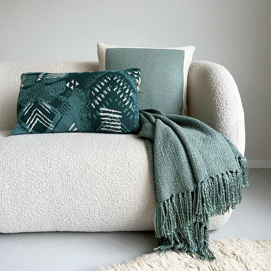 Malagoon plaid sage - groen - 125x150cm