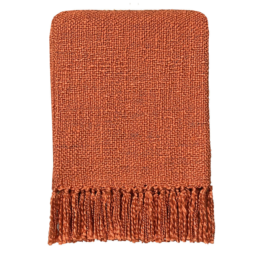Malagoon plaid spicy - oranje - 125x150cm