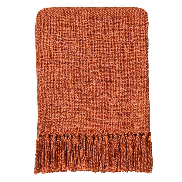 Malagoon plaid spicy - oranje - 125x150cm
