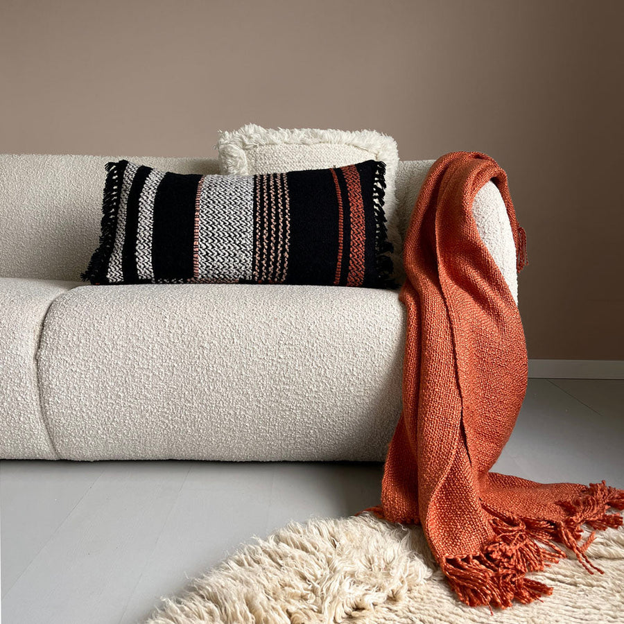 Malagoon plaid spicy - oranje - 125x150cm