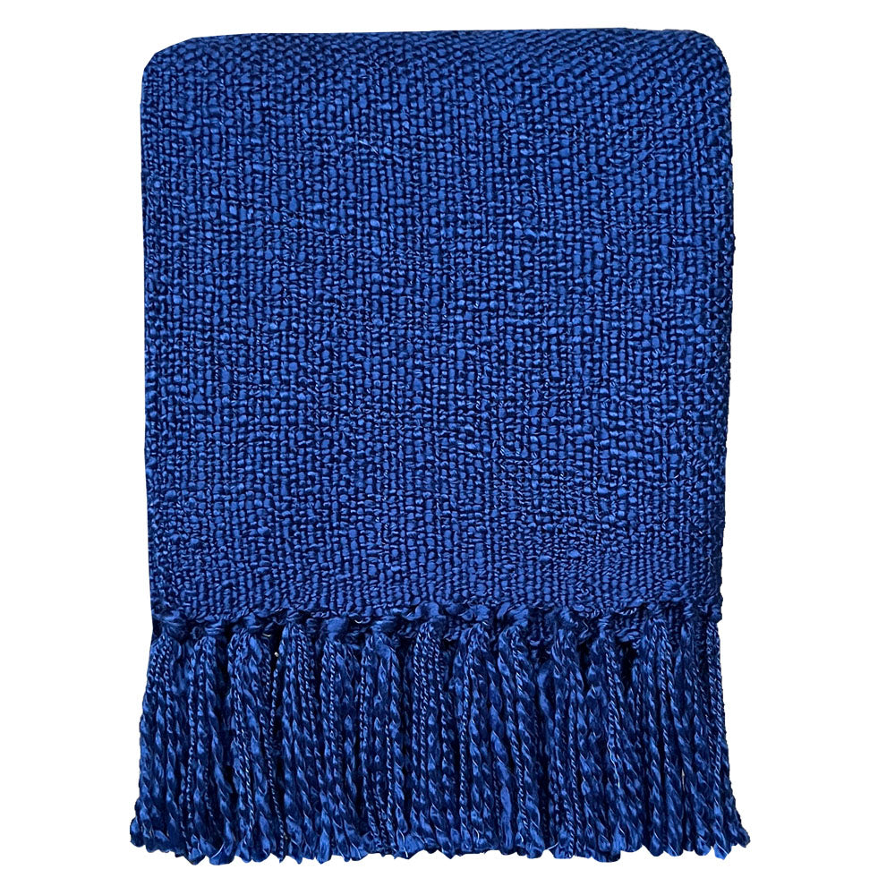 Malagoon plaid pop - blauw - 125x150cm